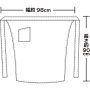 ソムリエエプロン 白 無地（前結び）-2