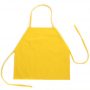 洗える焼肉用エプロン　横長タイプ　お食事の時の汚れ防止用エプロン　黄色-1