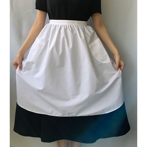 レトロ エプロン 白 未使用 割烹着 昭和 レトロ エプロン 希少 前掛け