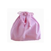 巾着袋（ランチケース） ギンガム ピンク
